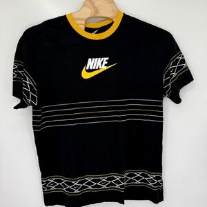 Nike‎ Sportswear Men's XL Short Sleeve Graphic Cotton T Shirt Black BV3079